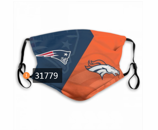 NFL New England Patriots 1762020 Dust mask with filter->nfl dust mask->Sports Accessory